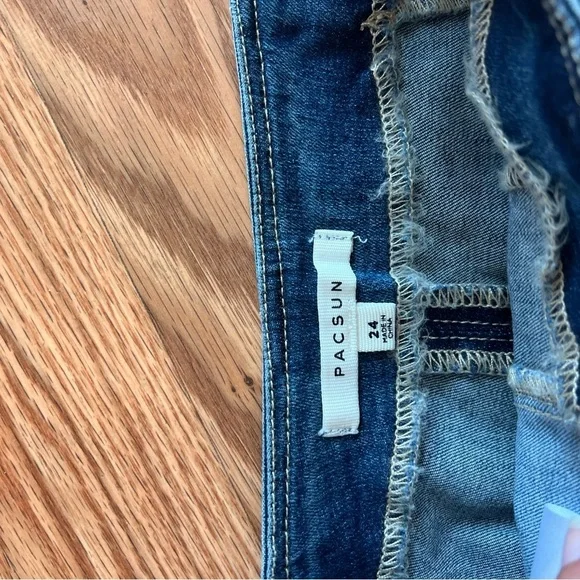 PACSUN Denim Patchwork Skirt - Picture 2 of 3